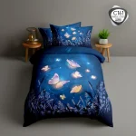 روتختی تک نفره اسپیر C161 طرح پروانهای؛ ست ۴ تکه ترکاز