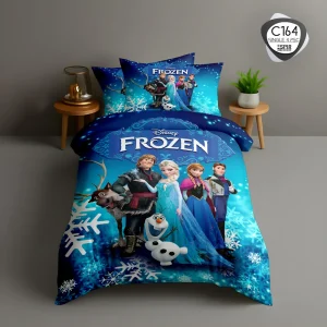 ست لحاف تک نفره ESPIR C164 طرح فروزن (Frozen) با شخصیت‌های دیزنی