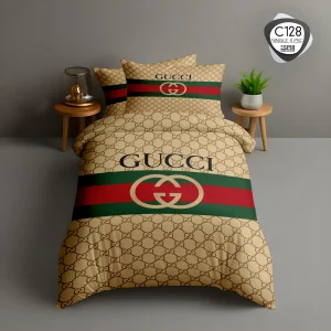 روتختی تک‌نفره ESPIR C128 طرح گوچی Gucci؛ ست ۴ تکه ترکاز