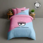 روتختی یکنفره اسپیر C129 طرح کیارا فرانی – ست ۴ تکه با یکرو طرحدار و یکرو ساده