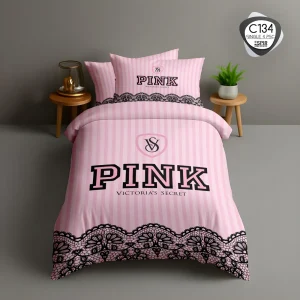 روتختی تک نفره ESPIR C134 طرح PINK ویکتوریا سیکرت با تور گیپوری – ترکاز