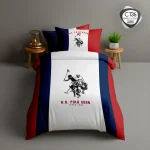 روتختی تک نفره ESPIR C136 طرح US Polo Assn قرمز، سرمهای و سفید – ترکاز