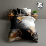 روتختی تک نفره ESPIR مدل C156 طرح مرمری مشکی طلایی