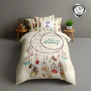 روتختی تک نفره ESPIR مدل C159 طرح دریم‌کچر کرمی