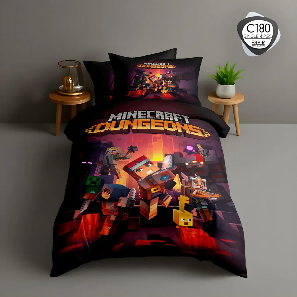 روتختی تک‌نفره اسپیر C180 طرح بازی ماینکرفت Minecraft Dungeons با چاپ دیجیتال