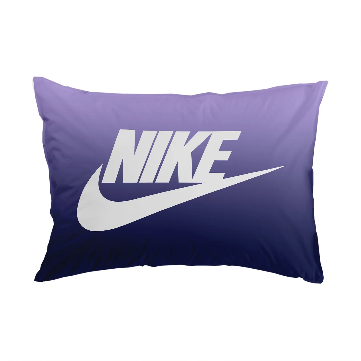 روبالشی چاپی روتختی ESPIR C145 طرح Nike بنفش و سرمه‌ای