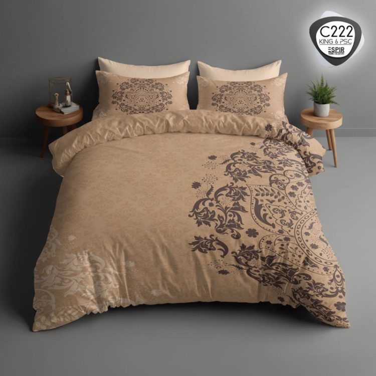 روتختی دو نفره 6 تکه  ESPIR ترکاز طرح c222