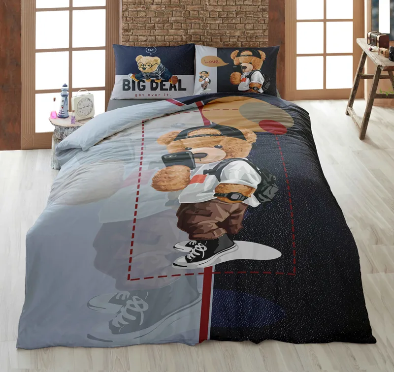 طرف زیر روتختی ترکاز 1105؛ طرح خرس عکاس با چاپ دیجیتال