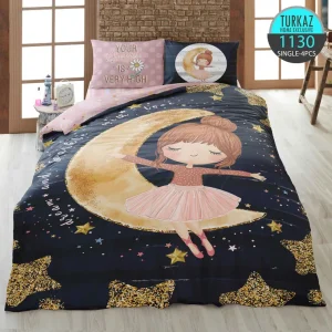 روتختی تک نفره ترکاز 1130 طرح بالرین دختر روی ماه – چاپ دیجیتال رویه لحاف