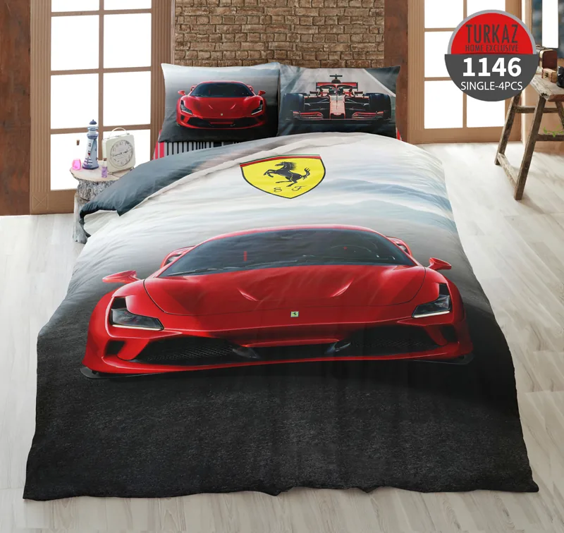 روتختی تک نفره ترکاز 1146 طرح فراری – چاپ دیجیتال رویه لحاف