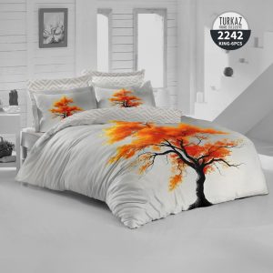 ست لحاف دو نفره ترکاز 2242 طرح درخت پاییزی