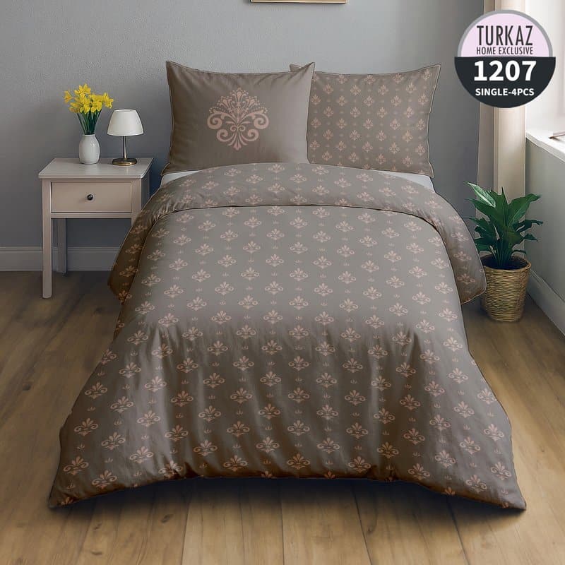 نمای دیگر از روتختی کلاسیک ترکاز با چاپ دیجیتال و طراحی قرینه